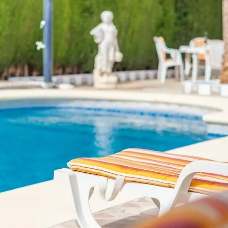 別荘 Spacious Family With Airco, Private 5x10m Pool, Sandy 300m, Free Wifi デニア